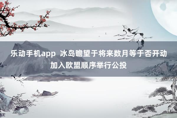 乐动手机app  冰岛瞻望于将来数月等于否开动加入欧盟顺序举行公投