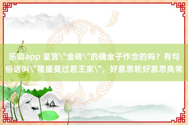 乐动app 皇宫